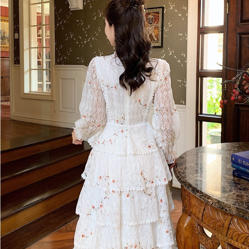 Women's lace embroidered lace dress - BabynBeauty