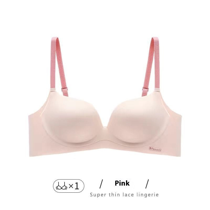 Breasts Lady's Push Up Large Wireless Anti-sagging Traceless Ventilation Bra - BabynBeauty