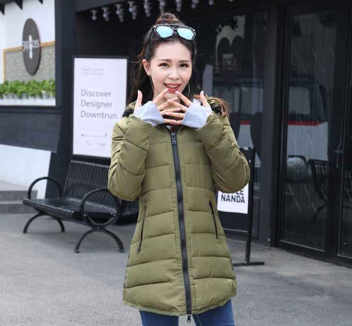 New Windproof Waterproof Winter Jacket Women Coat Female Padded Coat Long Section Women Coat Windbreaker Parka