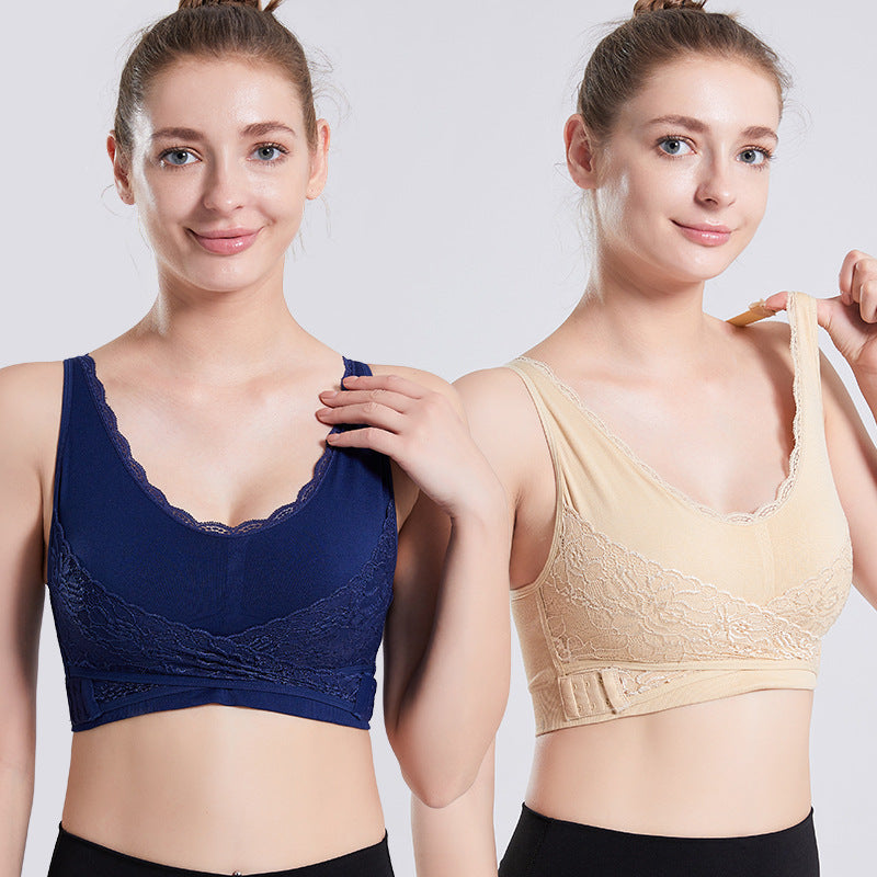 Cross Side Buckle Lace Sports Underwear Adjustment Without Steel Ring - BabynBeauty