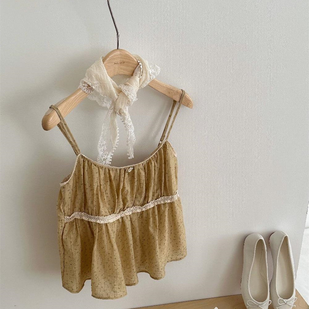 Women's Summer Floral Short Vest Top