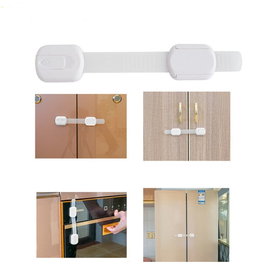 Multi-function baby anti-pinch drawer lock child safety lock baby protection children's products multi-function lock