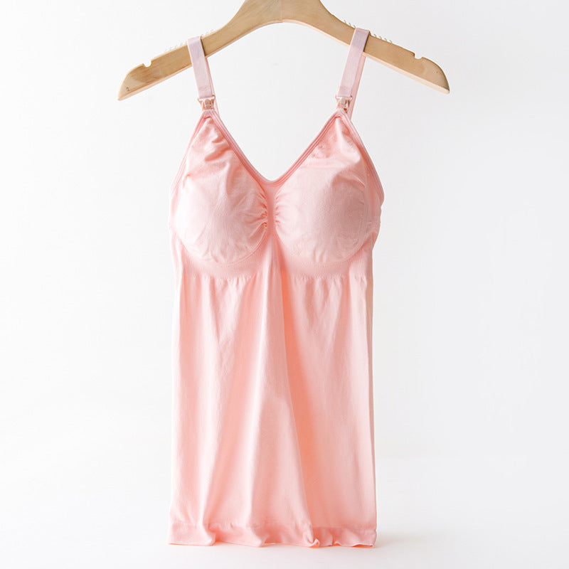Nursing Bra Underwear Postpartum Belly Shaping Sling Nursing Vest - BabynBeauty