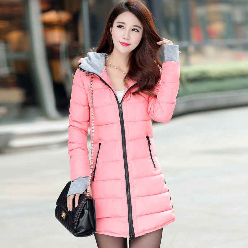 New Windproof Waterproof Winter Jacket Women Coat Female Padded Coat Long Section Women Coat Windbreaker Parka