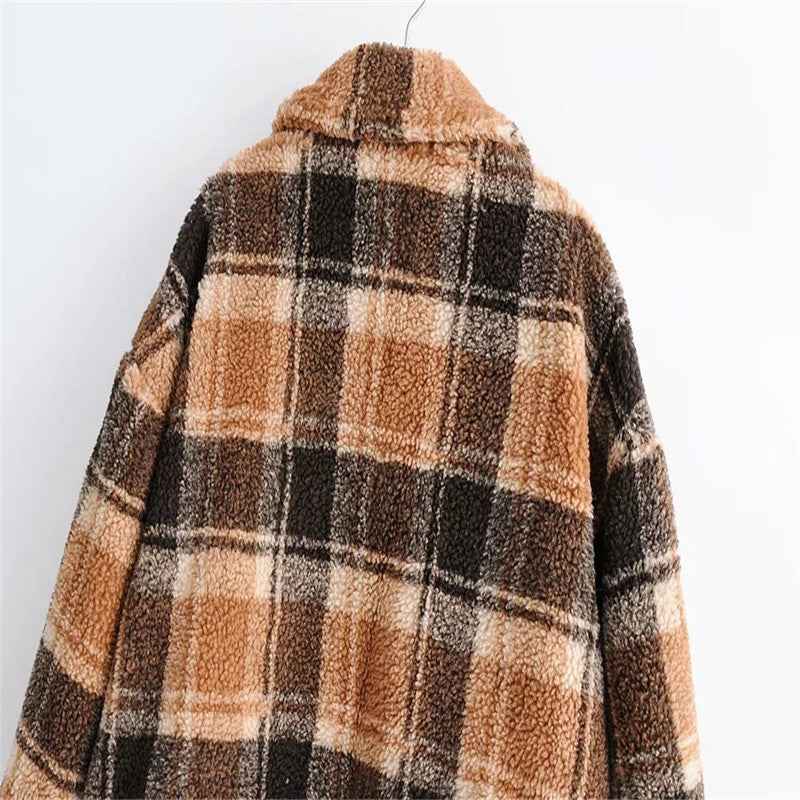 Women's lamb wool coat women