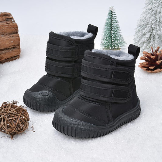 Children's Winter New Velcro Plus Velvet Snow Boots