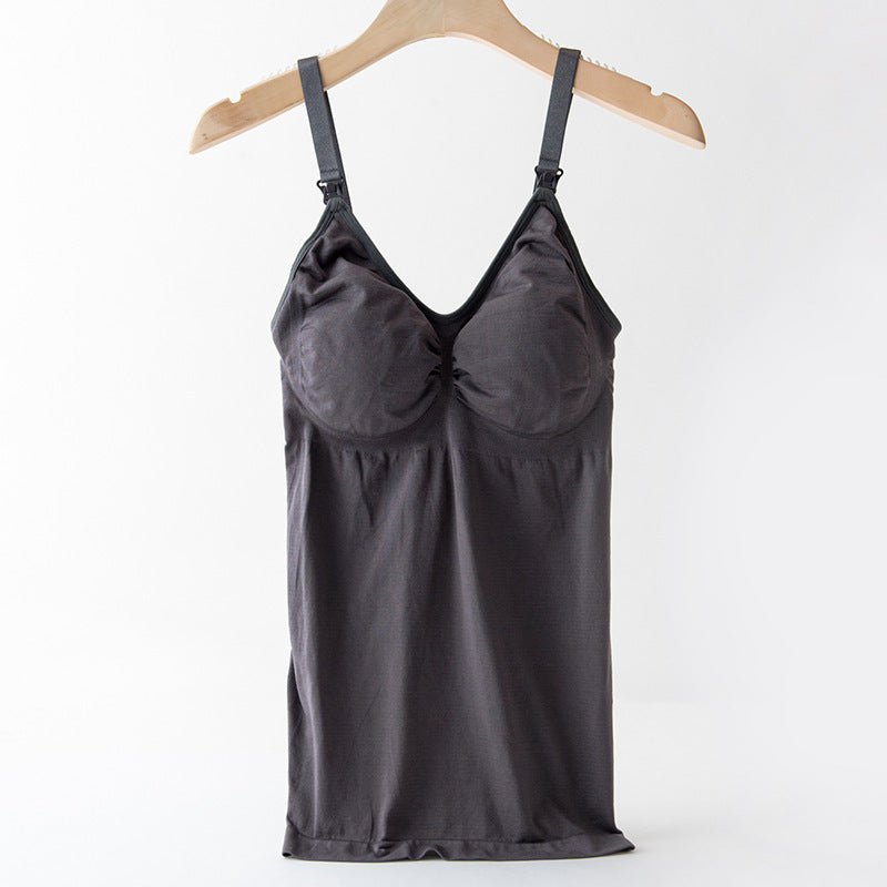 Nursing Bra Underwear Postpartum Belly Shaping Sling Nursing Vest - BabynBeauty