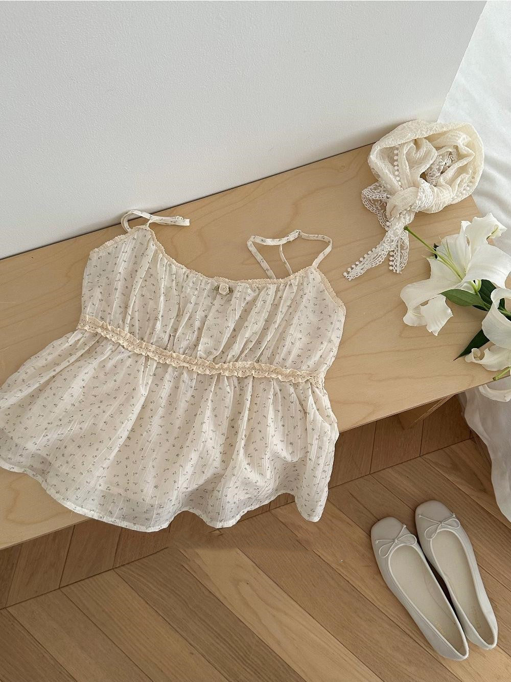 Women's Summer Floral Short Vest Top