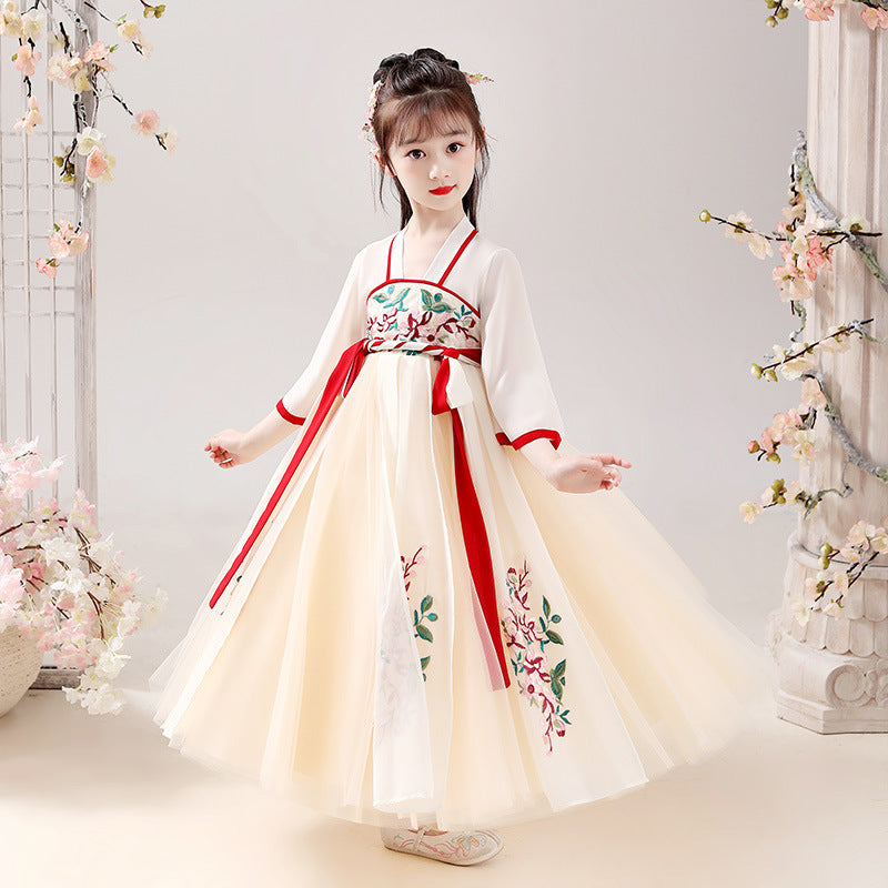 Chinese Style Ancient Costume Children's Dress Ethnic Style Tang Suit