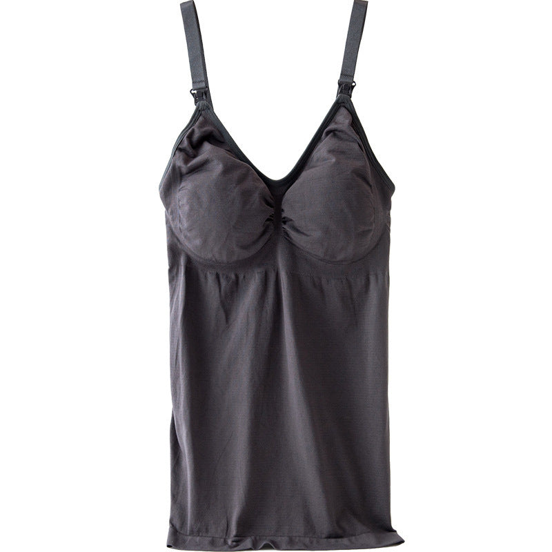 Nursing Bra Underwear Postpartum Belly Shaping Sling Nursing Vest - BabynBeauty