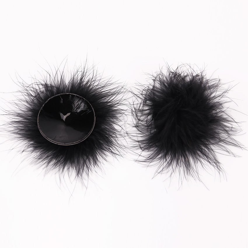 Female Feather Silicone Nipple Patch Circular Invisible