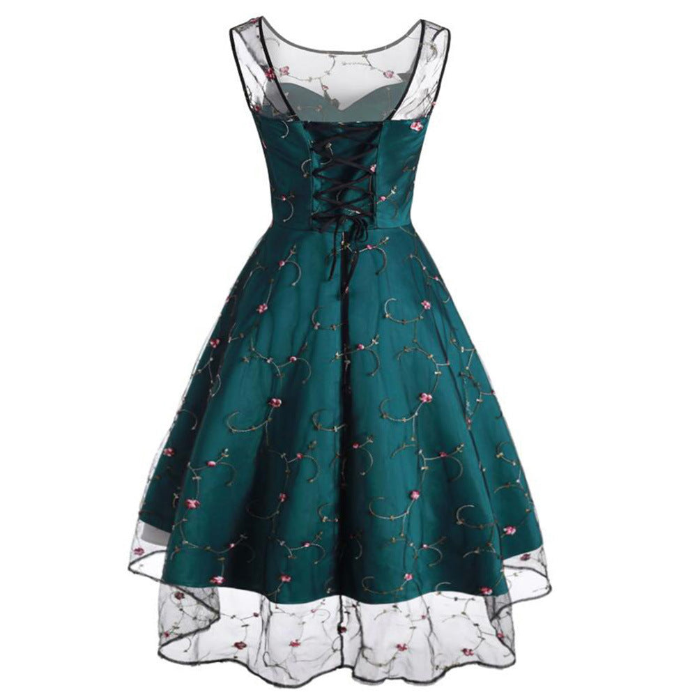 Embroidered flower dress - BabynBeauty