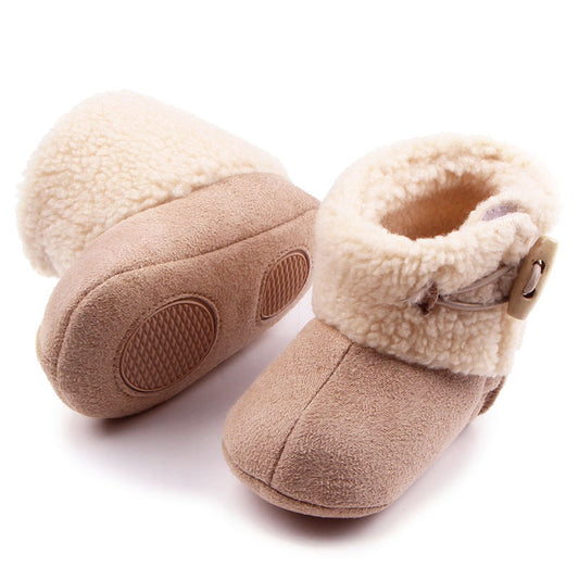 A Warm Winter Buckle Baby Toddler Shoes Trade Baby Shoes Wholesale Baby Toddler Shoes MR0652 Shoes - BabynBeauty