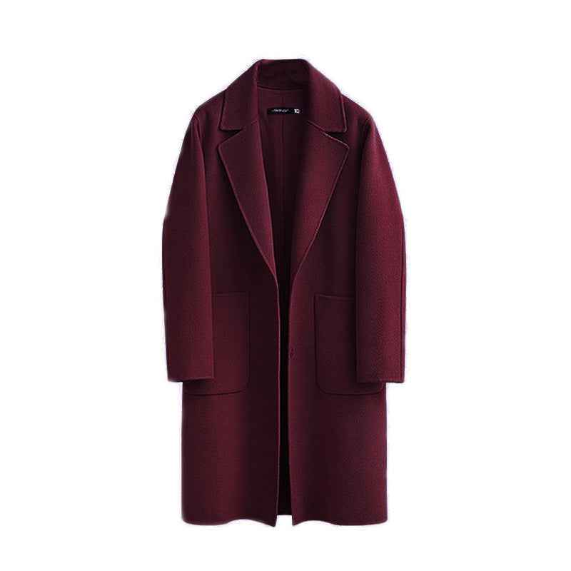 Autumn And Winter Reversible Woolen Coat Women