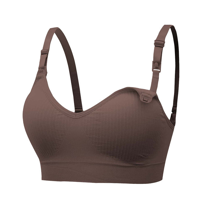 European And American New Push Up Buckle Wireless Nursing Underwear - BabynBeauty
