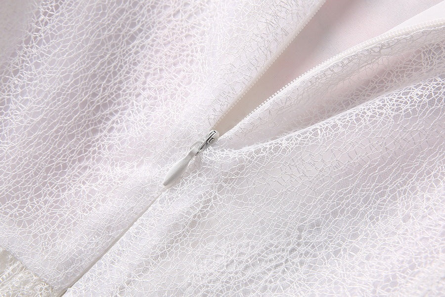 Embroidered Flower Lace Swing Dress - BabynBeauty