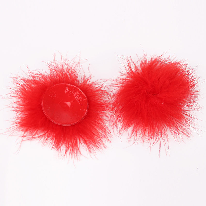 Female Feather Silicone Nipple Patch Circular Invisible