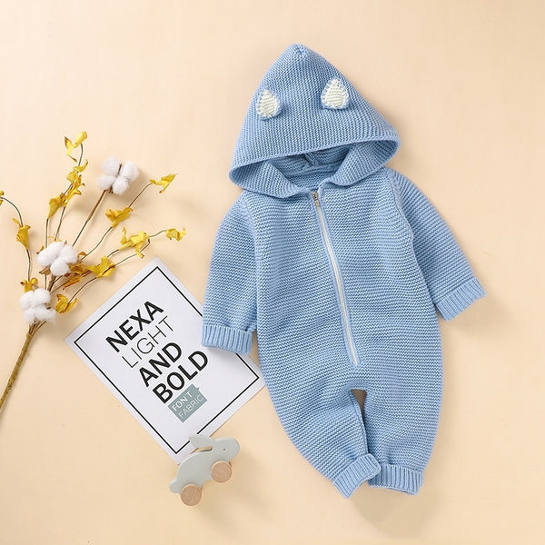 Baby Zipper One-piece Rompers Jumpsuit - BabynBeauty