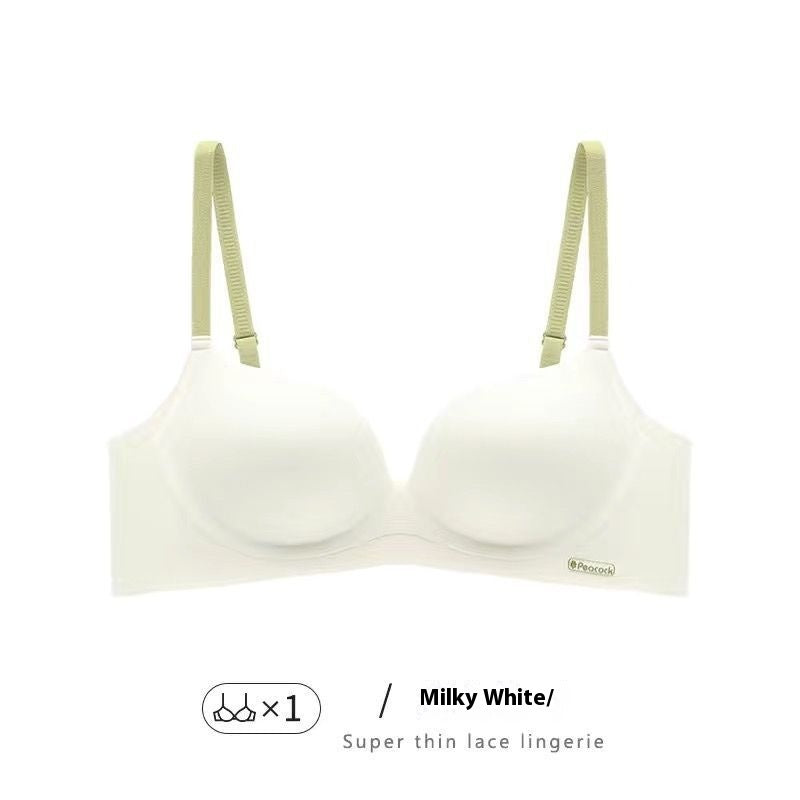 Breasts Lady's Push Up Large Wireless Anti-sagging Traceless Ventilation Bra - BabynBeauty