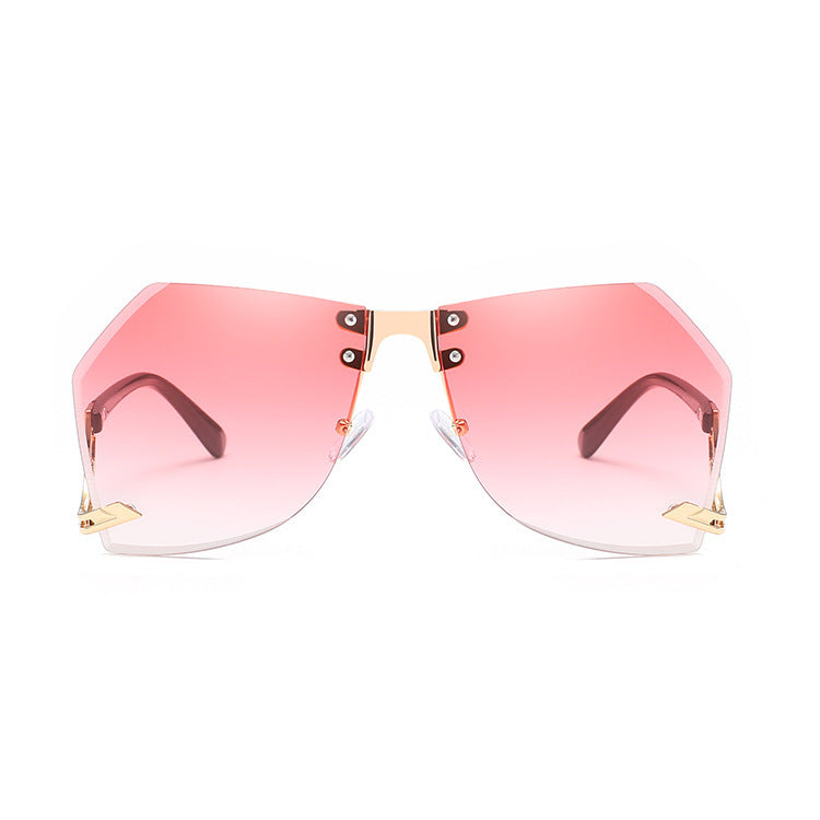 Irregular Rimless Sunglasses Women