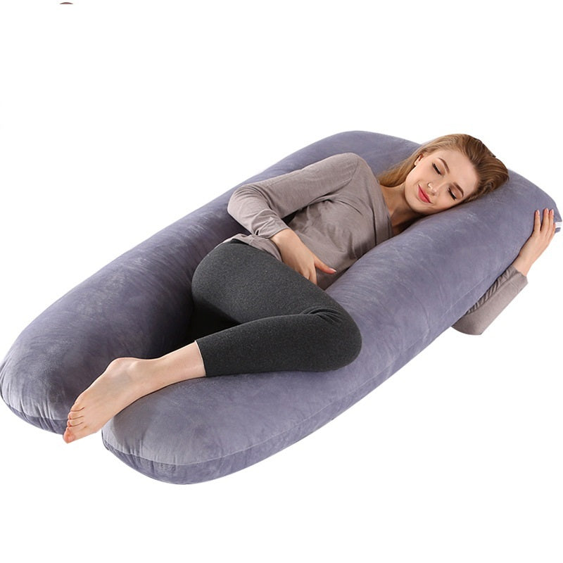 U-shaped Pillow For Pregnant Women Multifunctional Side Pillow, Detachable And Washable Nursing Pillow