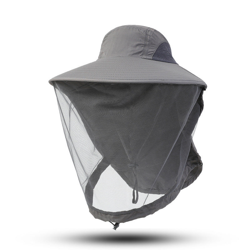 Outdoor Sun Protection Hat Large Brim Sun Protection Mesh