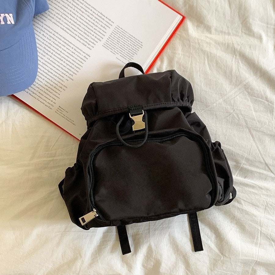 Simple Small Backpack Nylon Fashion Casual Schoolbag