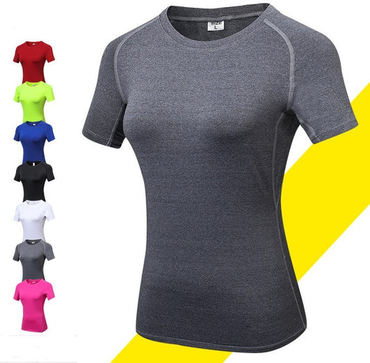Womens Quick Dry Compression Training Yoga T-Shirts - BabynBeauty
