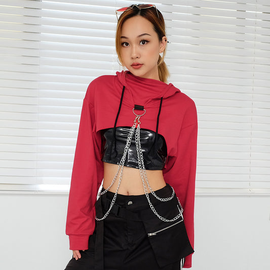 Long-sleeved hoodie