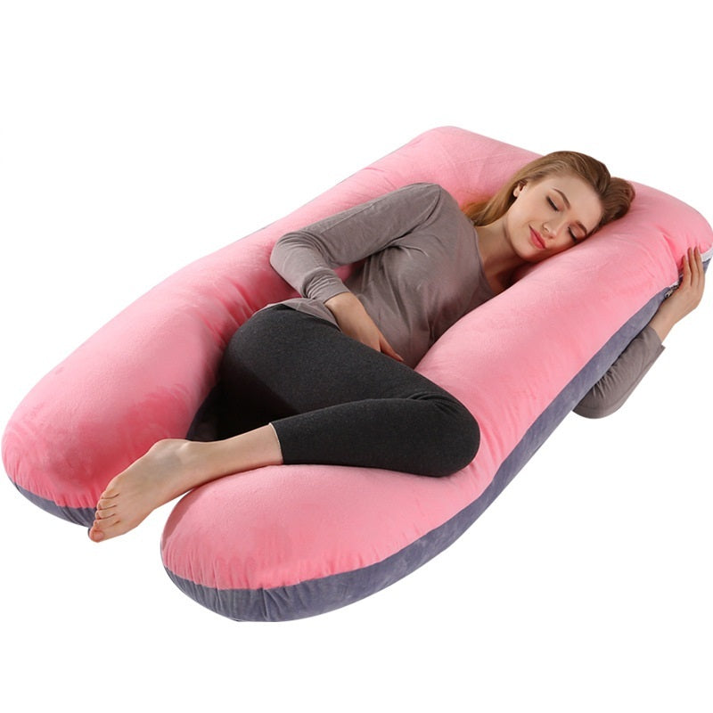 U-shaped Pillow For Pregnant Women Multifunctional Side Pillow, Detachable And Washable Nursing Pillow