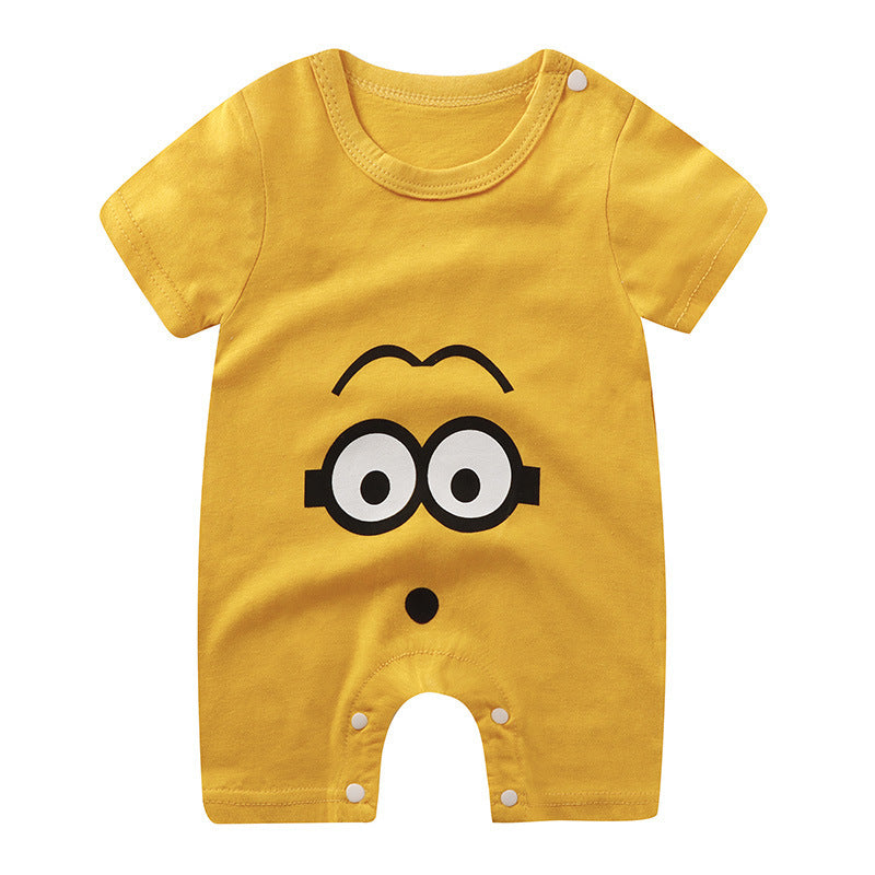 Baby Jumpsuit Purified Cotton Thin Short Sleeve Newborn Rompers
