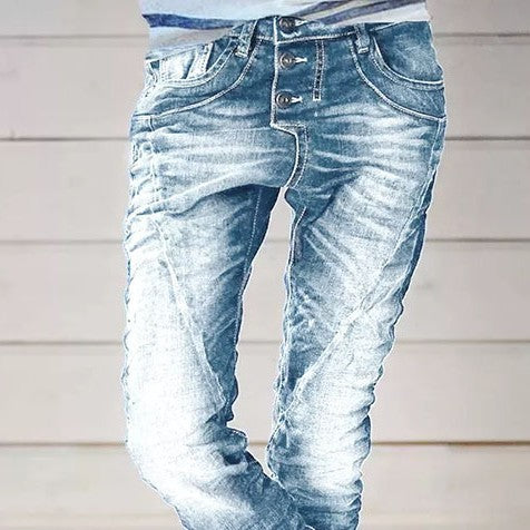 Drawstring Elastic Waist Washed Women's Casual Pants