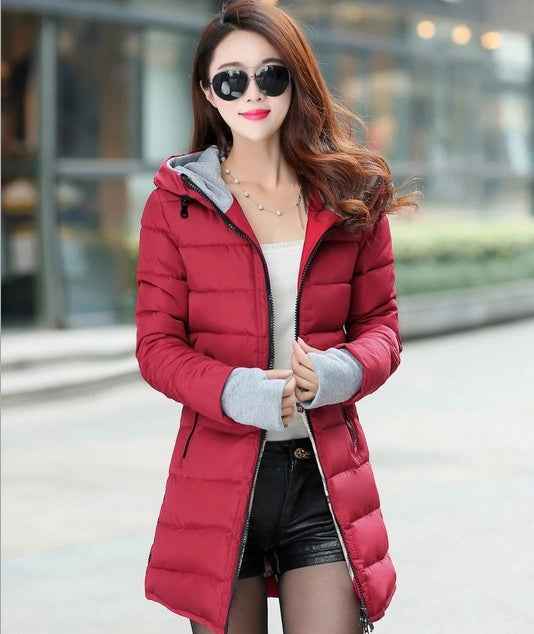 New Windproof Waterproof Winter Jacket Women Coat Female Padded Coat Long Section Women Coat Windbreaker Parka