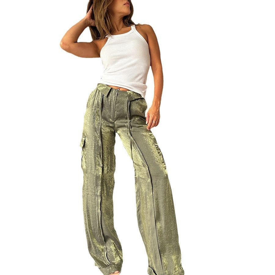 Loose Zip Multicolor Vacation Trousers
