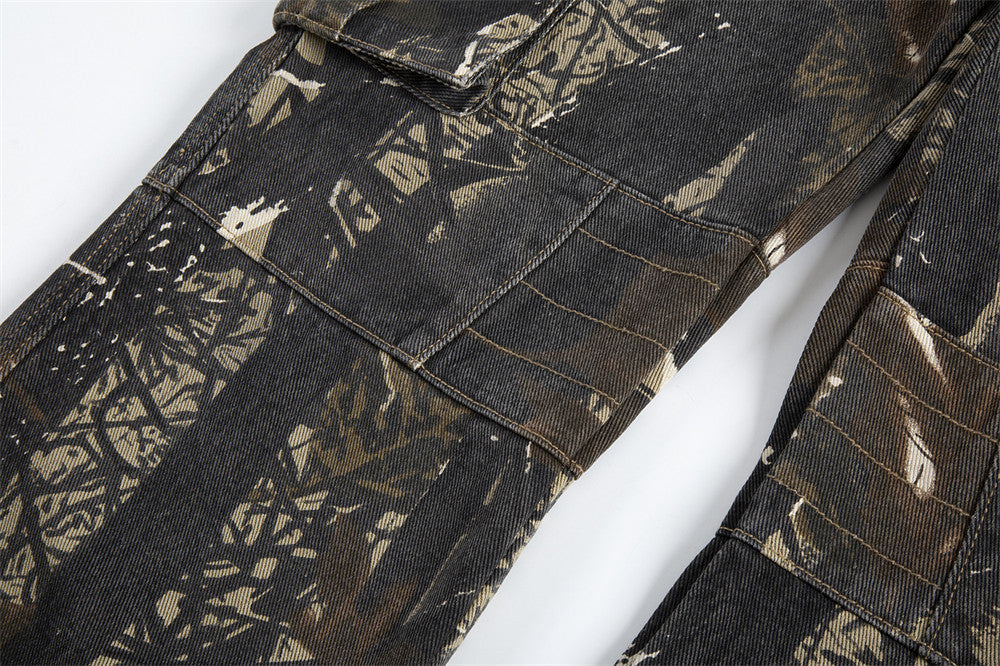 Jungle Camouflage Workwear Trousers Men - BabynBeauty