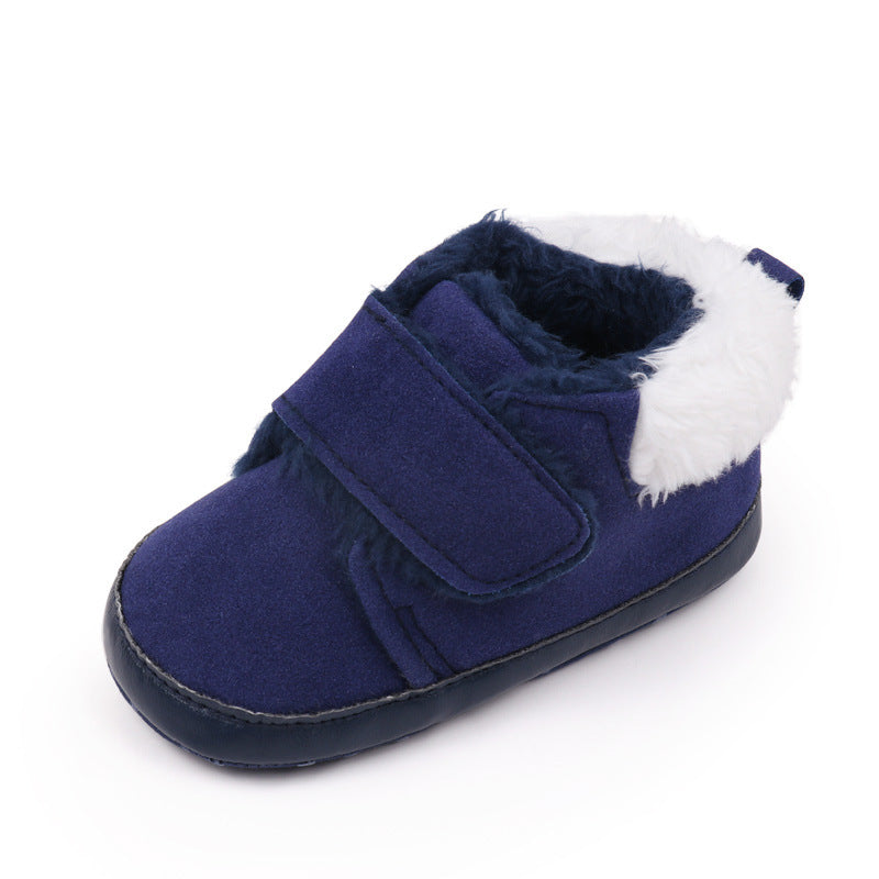 Autumn And Winter Baby's Shoes Fleece-lined Learn To Keep Warm