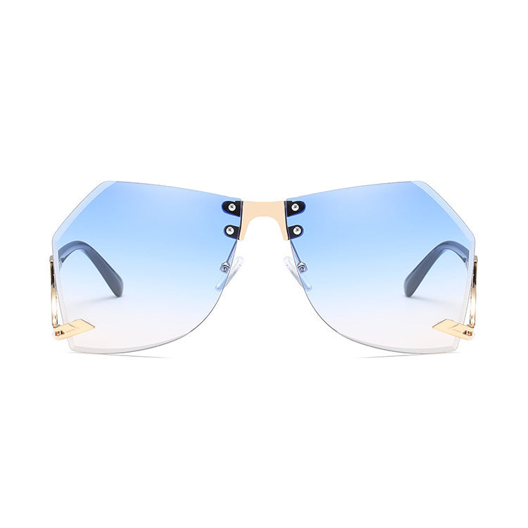 Irregular Rimless Sunglasses Women