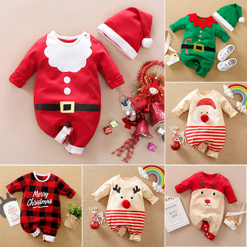Autumn And Winter Long Sleeves Newborn Baby Jumpsuit