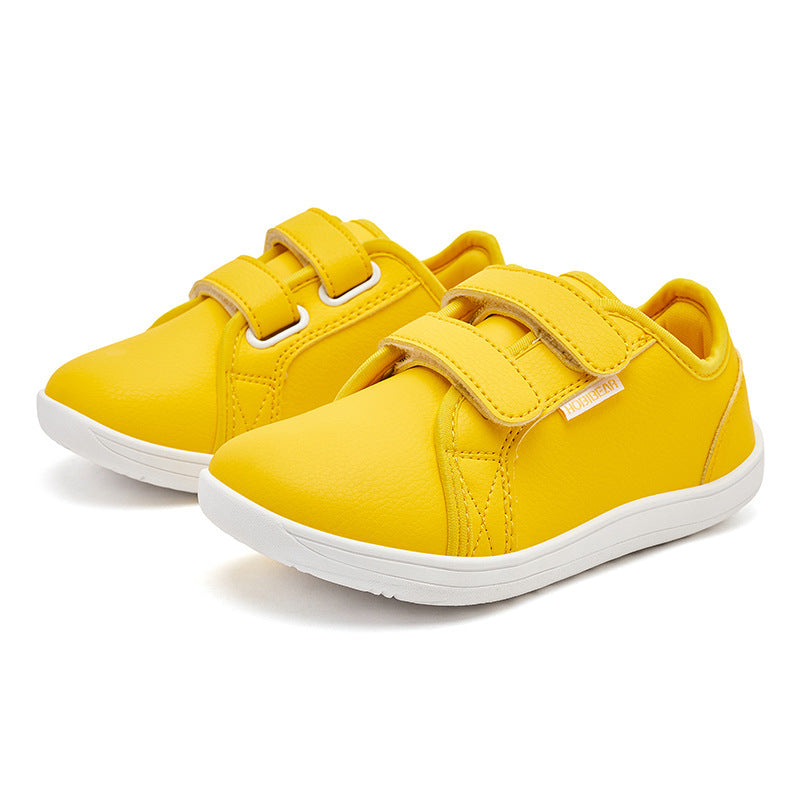 Children's Leather Boys Wide Head Loose Business Casual Shoes