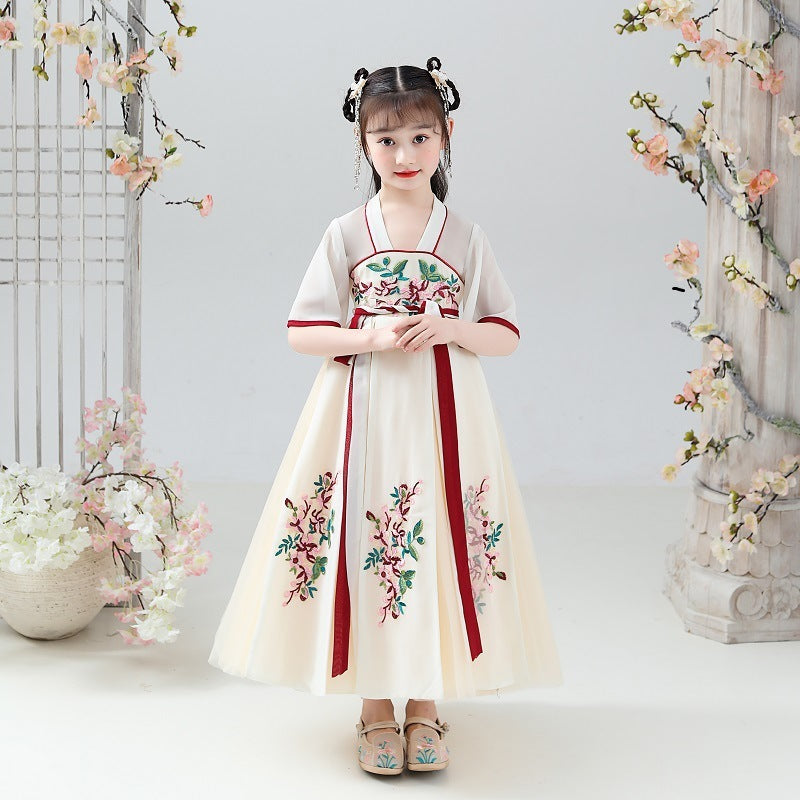 Chinese Style Ancient Costume Children's Dress Ethnic Style Tang Suit