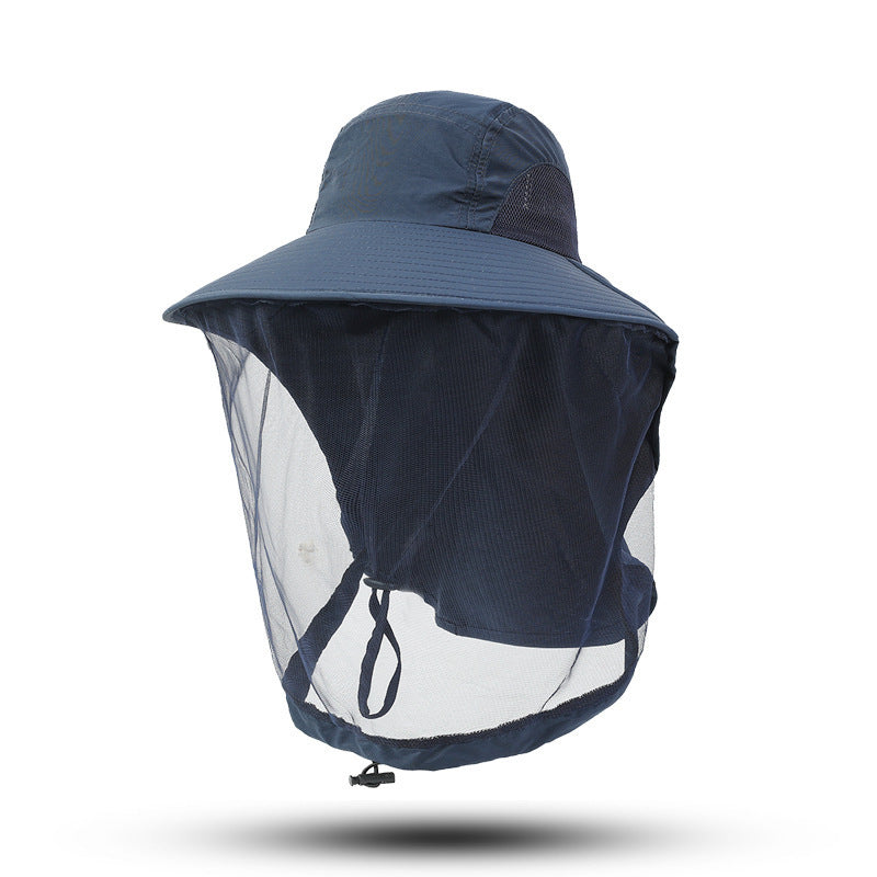 Outdoor Sun Protection Hat Large Brim Sun Protection Mesh