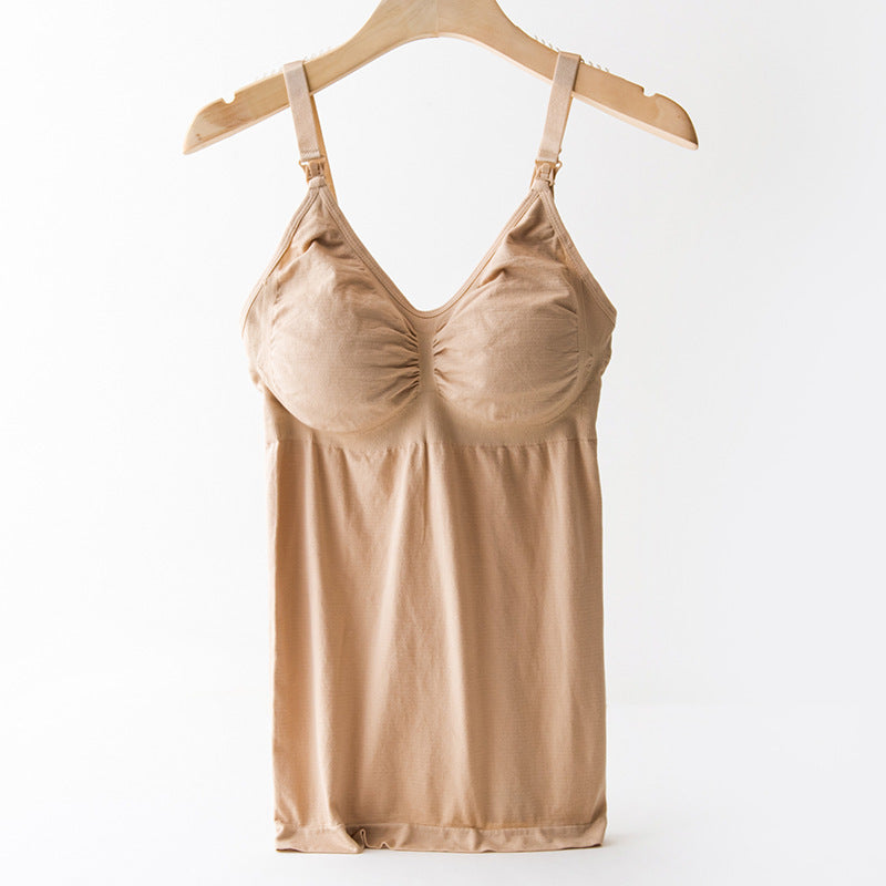 Nursing Bra Underwear Postpartum Belly Shaping Sling Nursing Vest - BabynBeauty