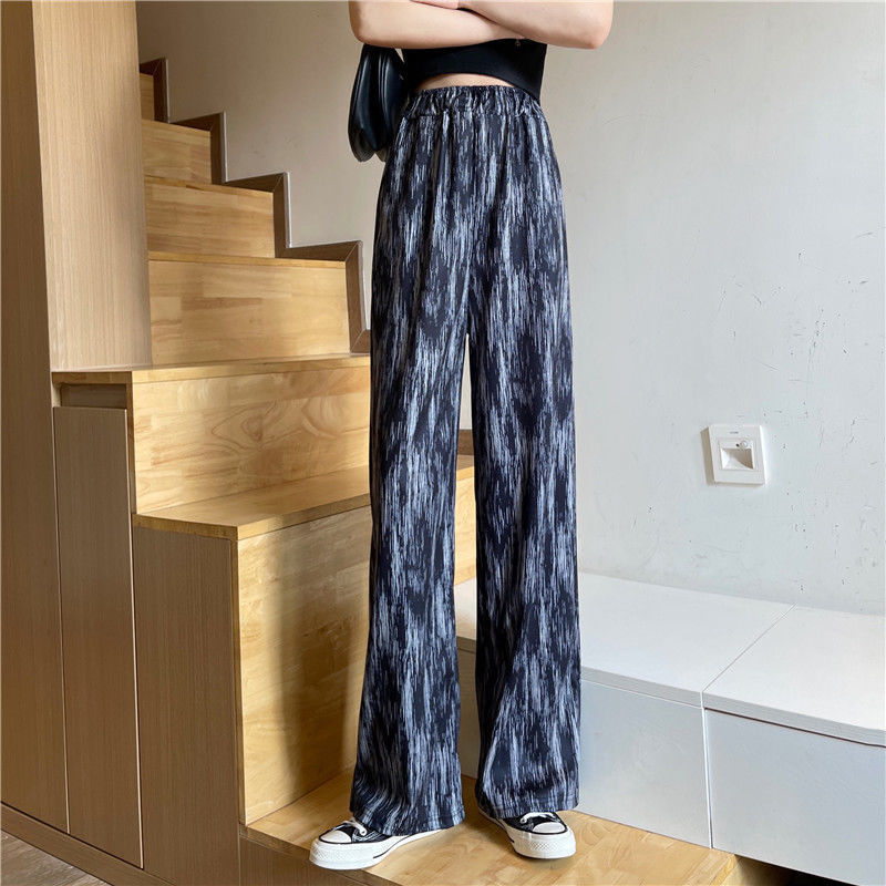 Plaid Wide Leg Pants Women Casual Pants - BabynBeauty