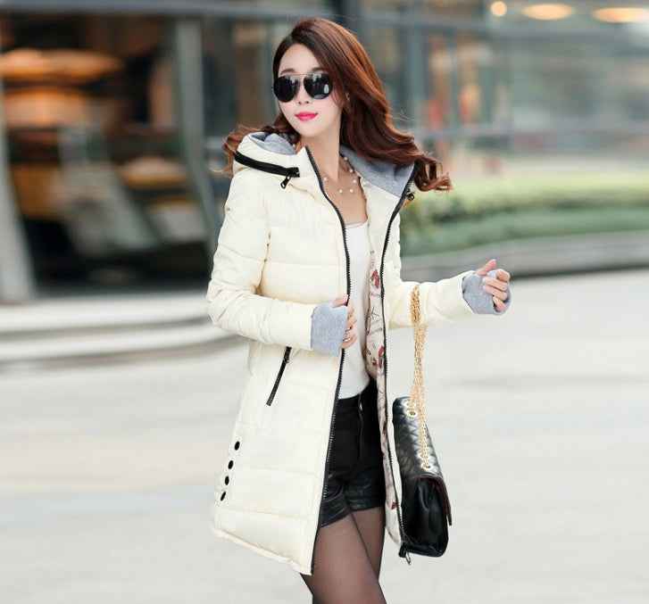 New Windproof Waterproof Winter Jacket Women Coat Female Padded Coat Long Section Women Coat Windbreaker Parka