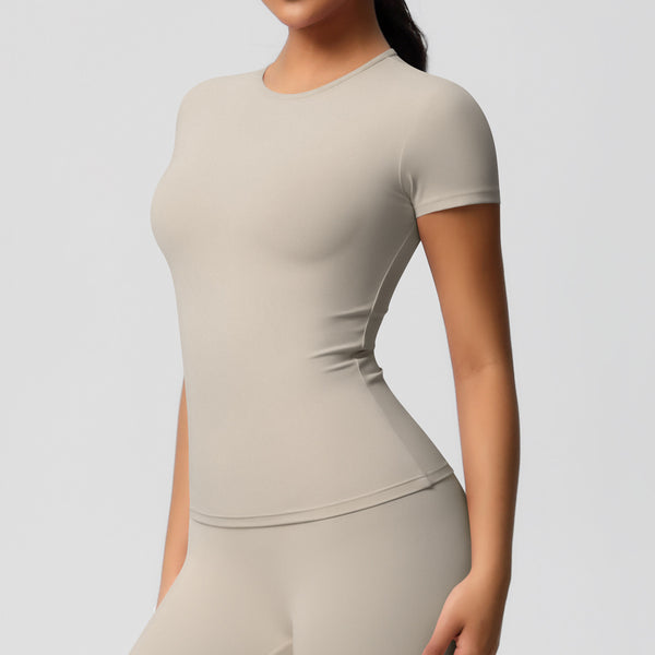 Silky Quick-Dry Yoga Tee - Gym Run Outdoor Top - BabynBeauty