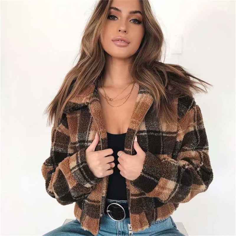 Women's lamb wool coat women