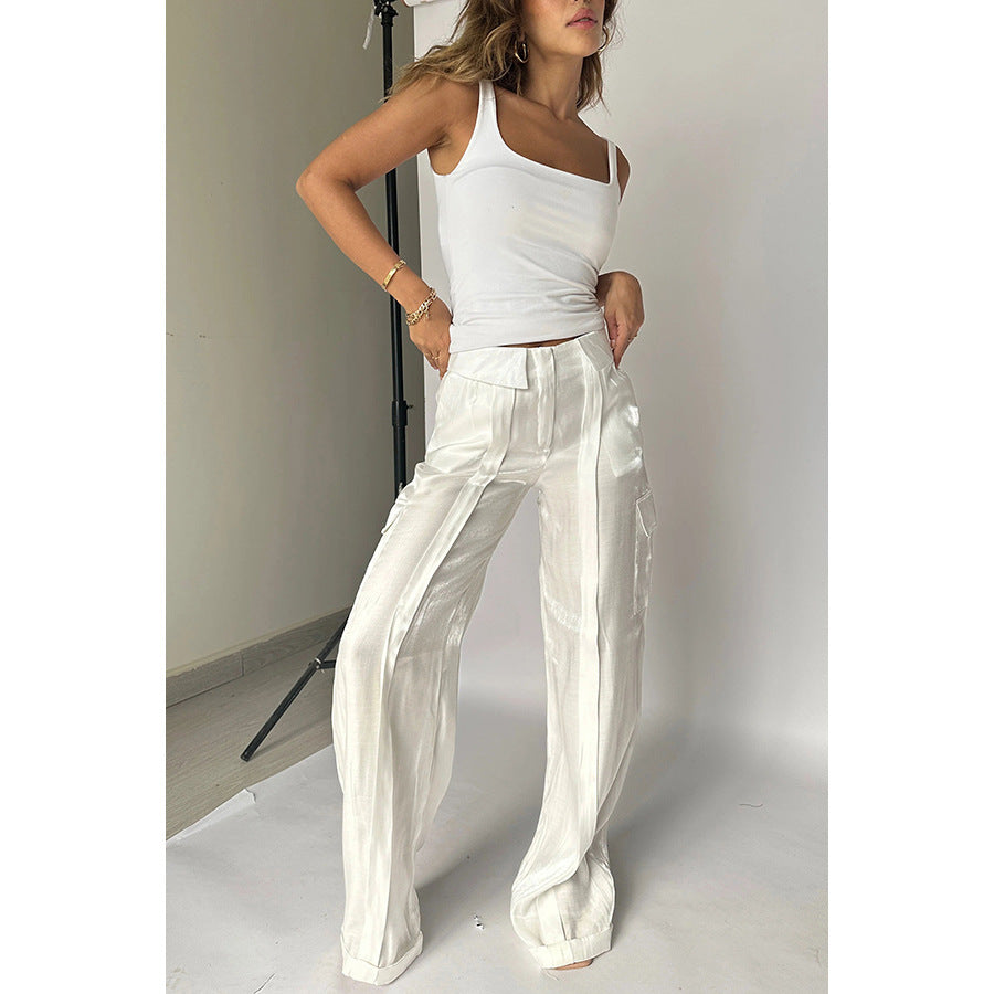 Loose Zip Multicolor Vacation Trousers