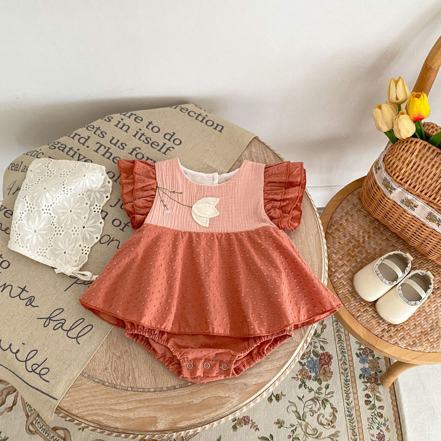 Kids Summer Clothing Triangle Princess Dress Women's Overall Embroidered Korean Princess Dress Romper