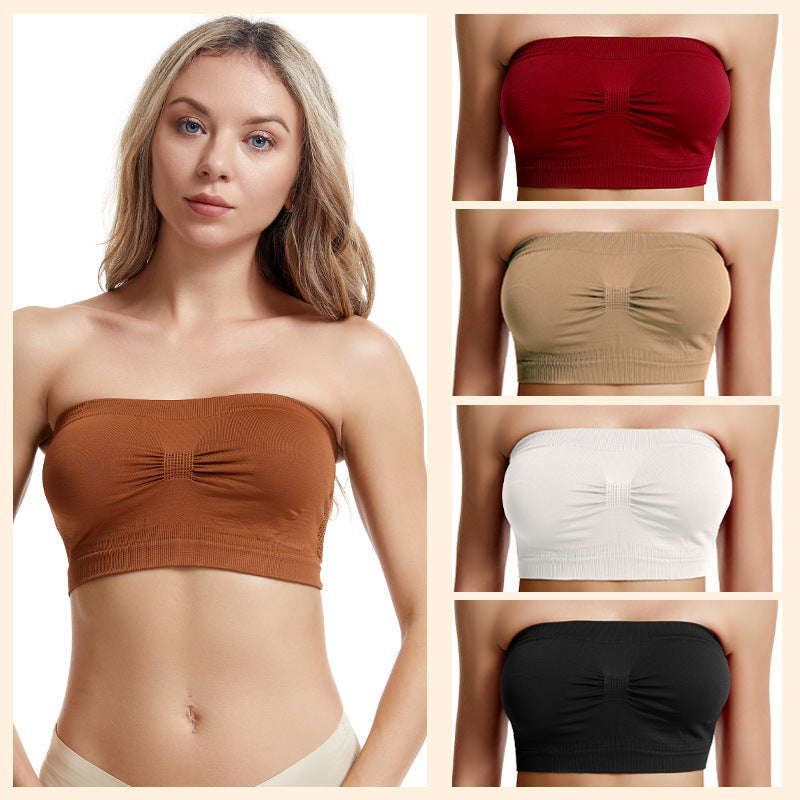 Tube Top Strapless Underwear Women's Breathable Strapless Bra And Undershirt - BabynBeauty