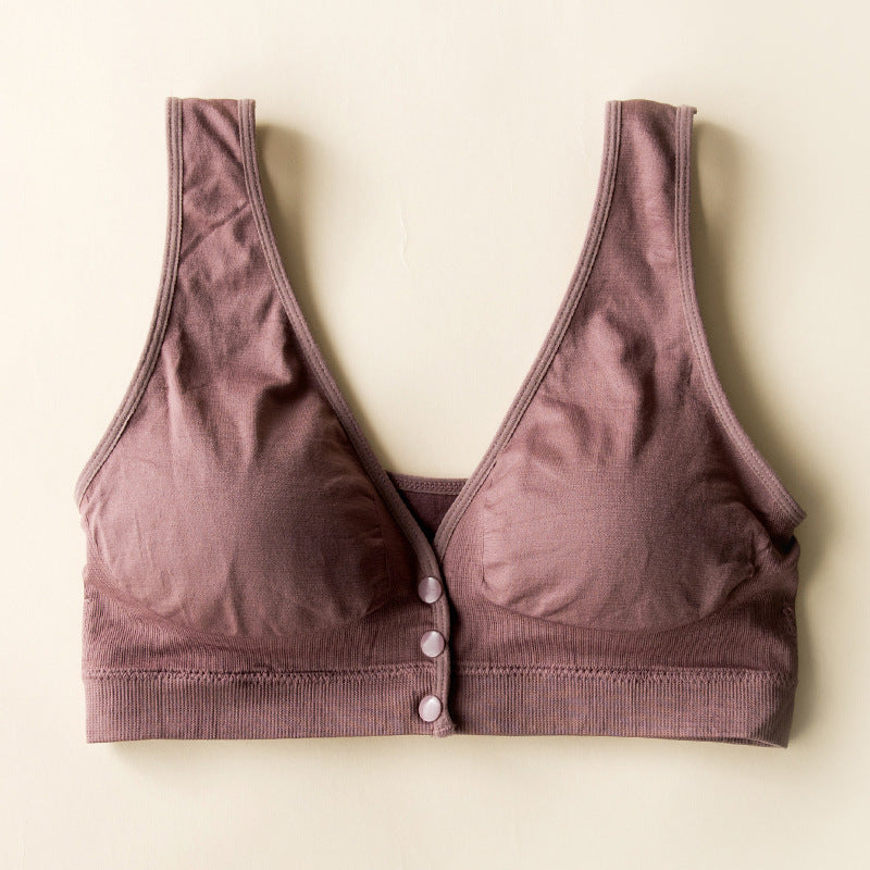 Nursing Bra Front Closure Breastfeeding Push Up Maternity Underwear - BabynBeauty